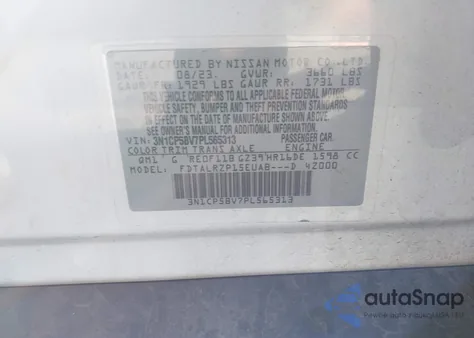 2023 Nissan Kicks S Xtronic Cvt from USA, damaged, VIN 3N1CP5BV7PL565313